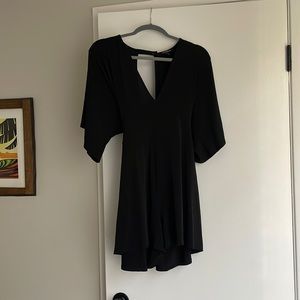 Express Black Dressy Romper